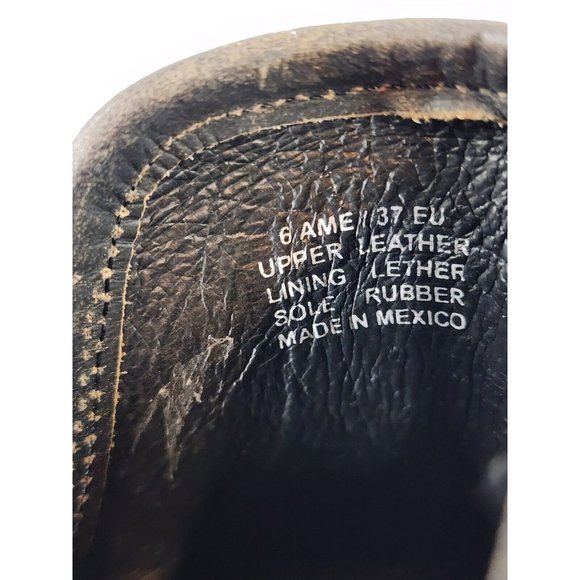 Musse & Cloud Atlantis Boots Womens Size 6 Brown Leather Embroidery Western - Picture 9 of 11